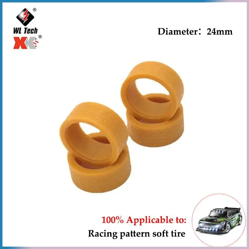 4 шт./компл. сменные резиновые колесные шины для Wltoys 1/28 284131 K969 K979 K989 P929 RC автомобиль