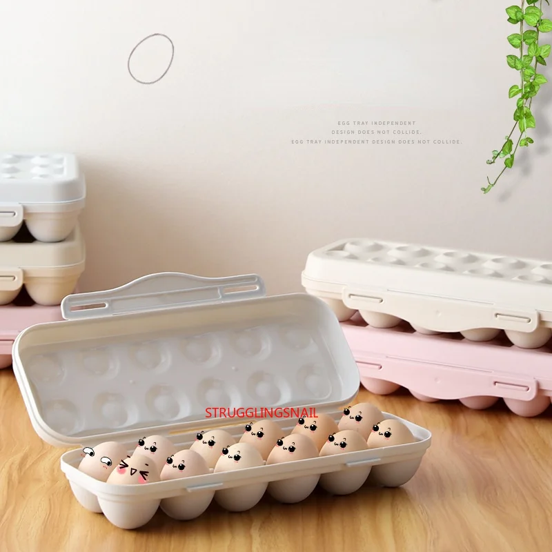 

Egg Storage Box Kitchen Drawer Type Egg Storage Box Refrigerator Storage Box Fresh Keeping Box Dumpling Box Household Eggs Holde