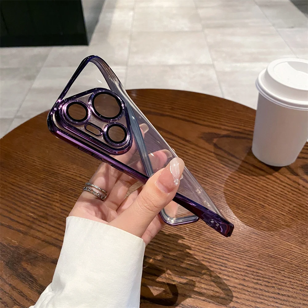 Прозрачный чехол с покрытием для телефона Huawei Pura 70 Ultra P70 Pro прозрачный