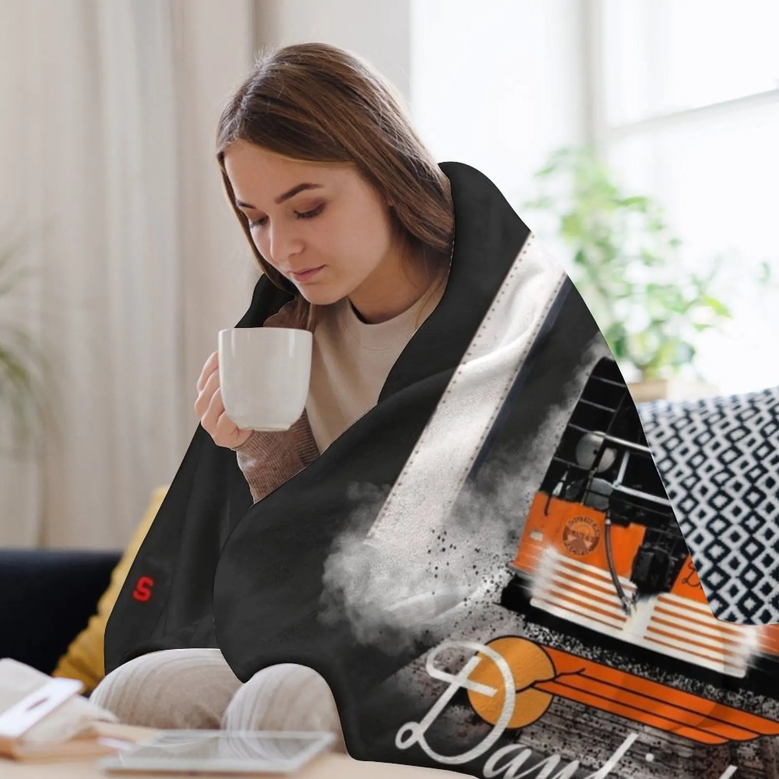 Легендарное одеяло Southern Pacific 4449 Daylight Steam Locomotive от Motormaniac летние одеяла с