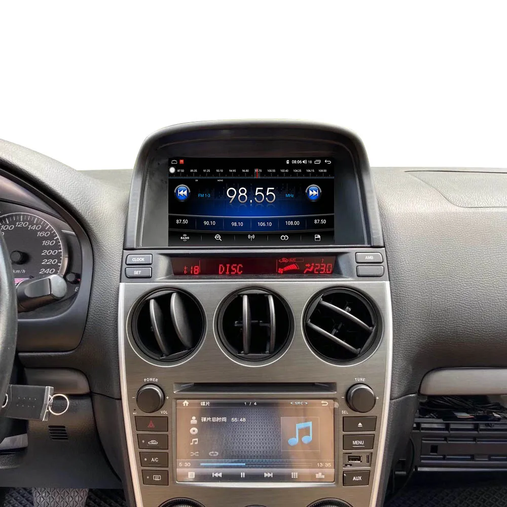 Для Mazda 6 2004-2015 Android Tesla Style Автомобильная аудиосистема GPS-навигация для автомобиля