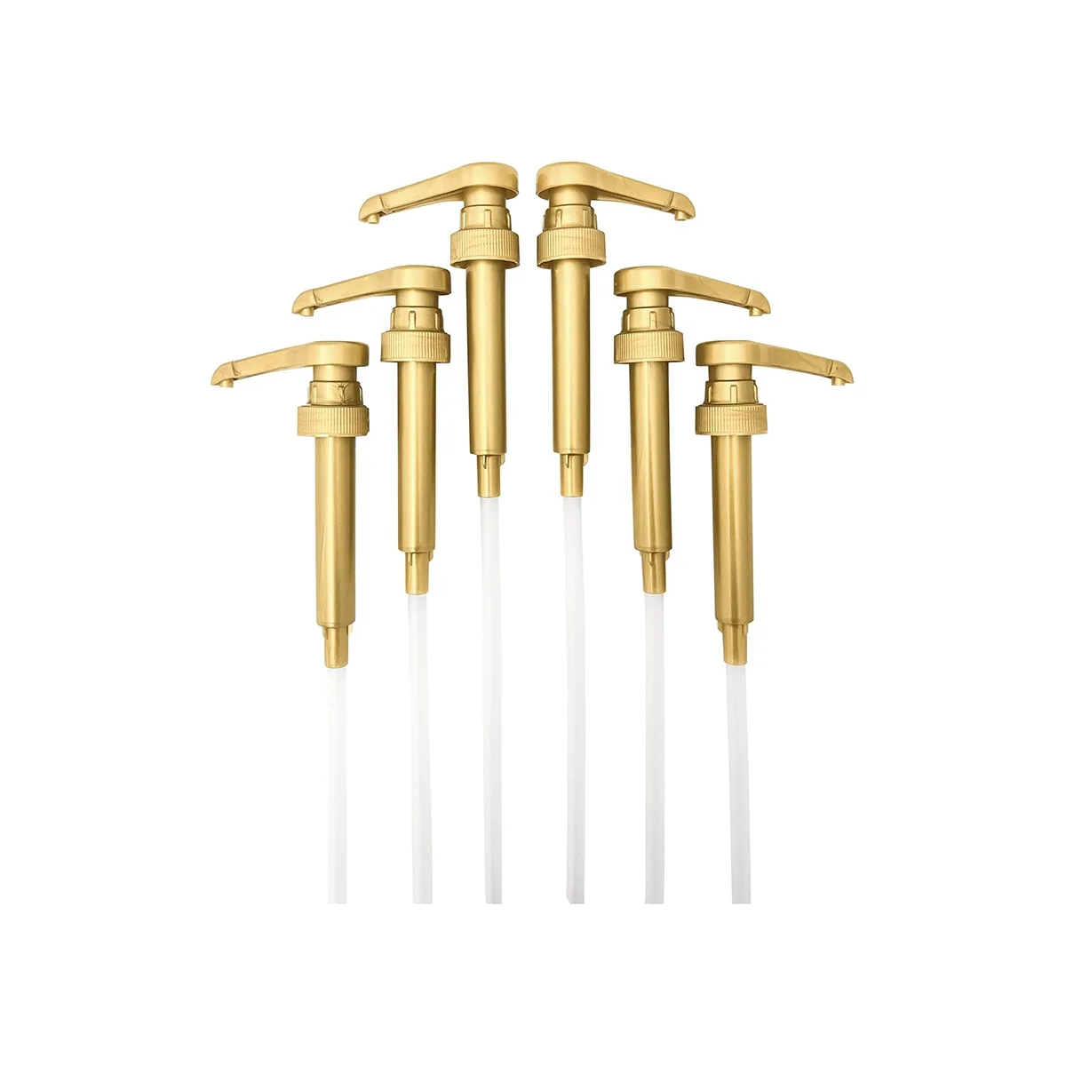 

6 шт. в упаковке, насос для золотого сиропа, кухонные инструменты для кофе и бара, подходит для бутылок Torani 750 мл, DaVinci (пластик)