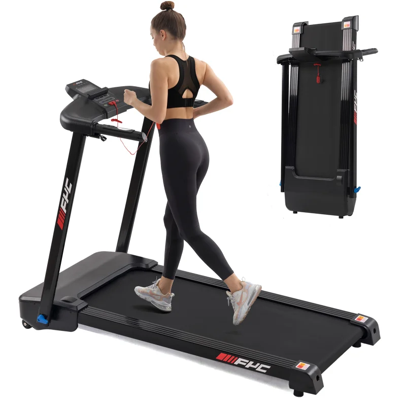 

Home Folding Portable Compact Electric Treadmill Space Saving Sturdy Durable Suitable for Apartment Gym Office[Us Stock]