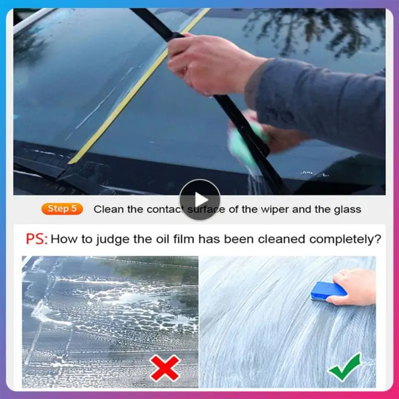 

Oil Film Remover Cleaner 120ml Waterproof Car Glass Cleaner Portable Multifunctional Universal Auto Oil Film Stain Remover