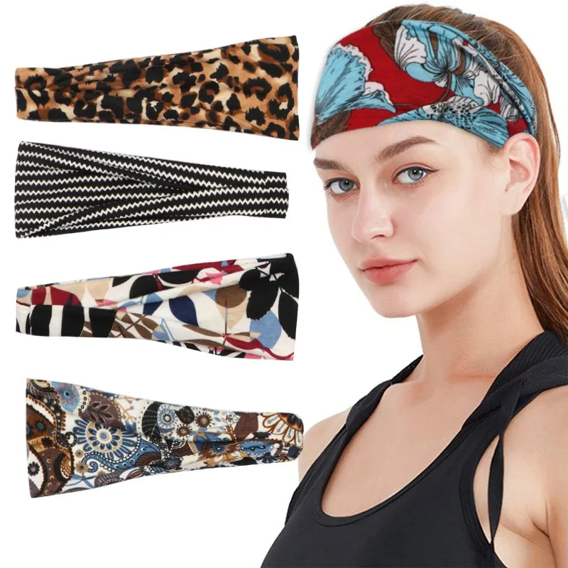 

Women Sports Headband Stretch Elastic Men Yoga Running hair band for men Yoga hair band Outdoor Sport Headwrap Fitness sport