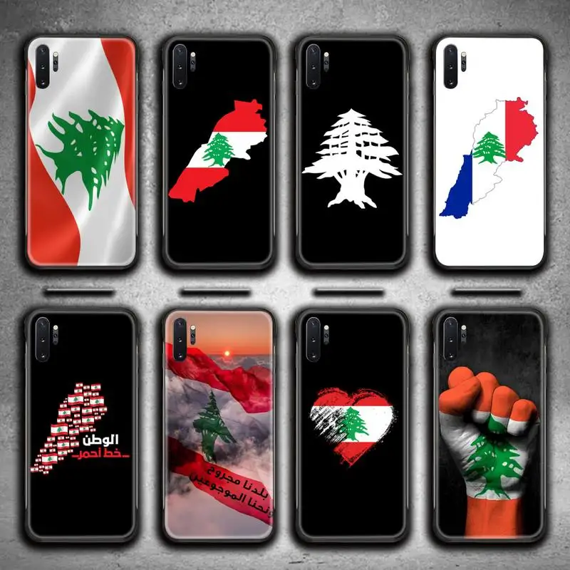 Чехол для телефона с ливанским флагом Samsung Galaxy Note20 ultra 7 8 9 10 Plus lite M51 M21 M31S J8 2018 Prime -