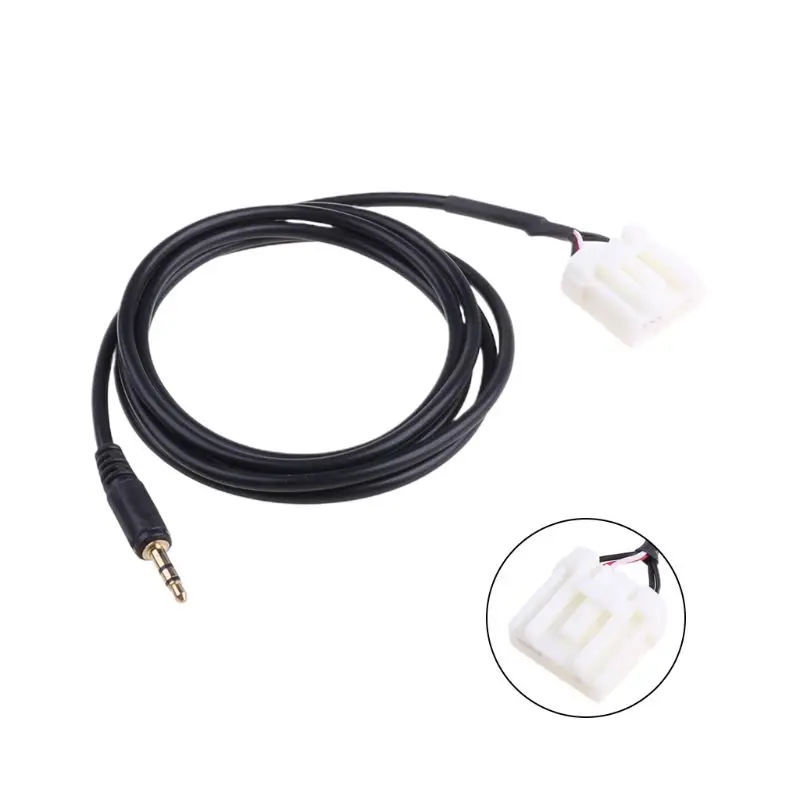 

652F 3.5mm Mini Jack AUX Player Earphone Input Cable Adapter for mazda 2 3 5 6