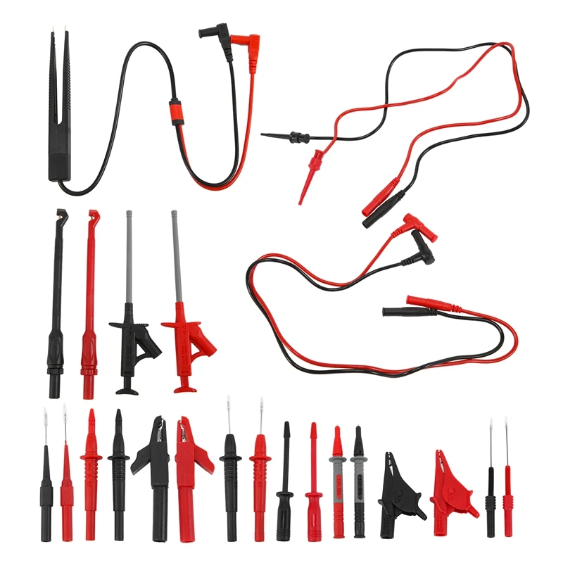 

21 In 1 Multimeter Leads Kit, Professional Multimeter Lead Test Kit, Test Leads Set With Replaceable Multimeter Probes