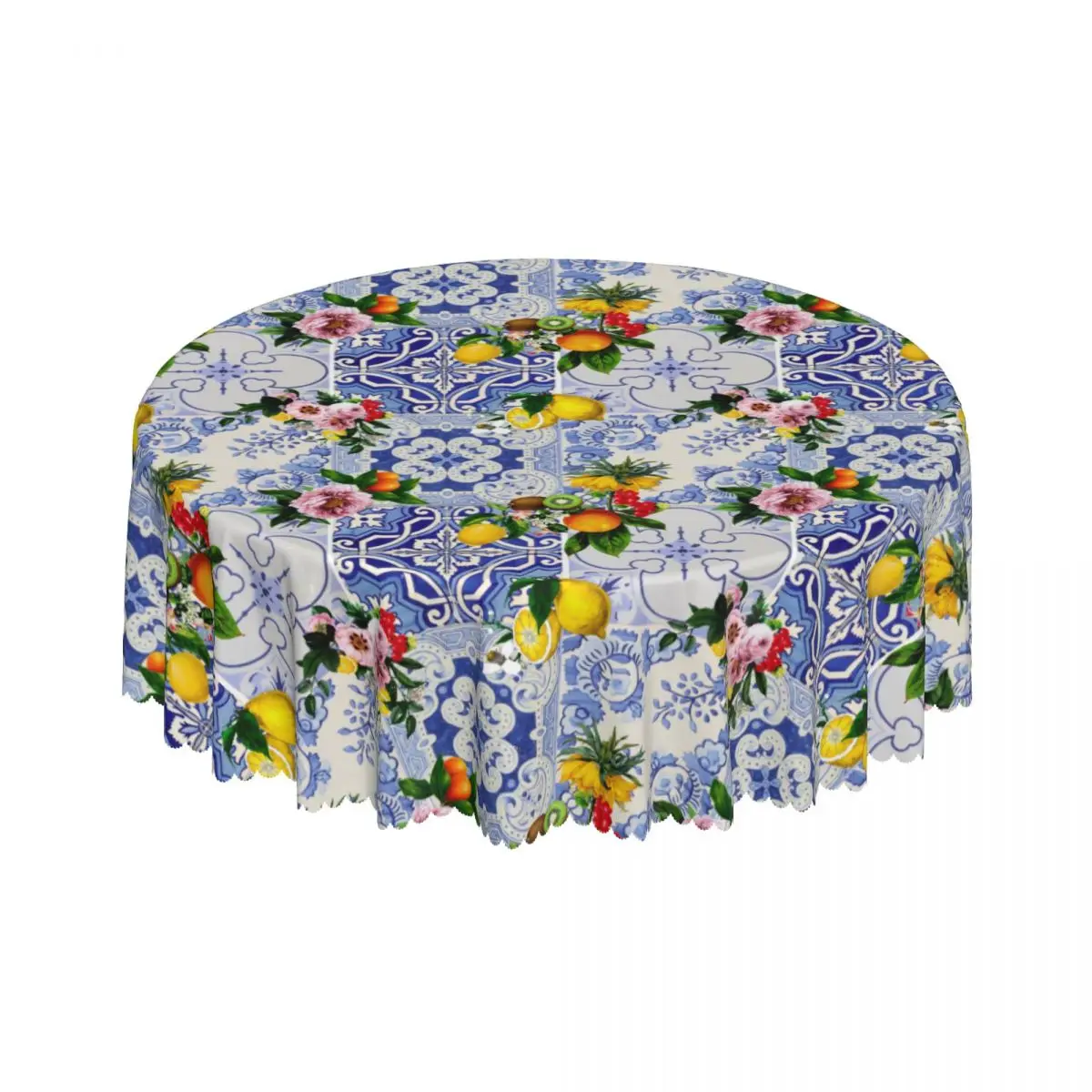 Скатерть круглая водостойкая 60 дюймов под заказ