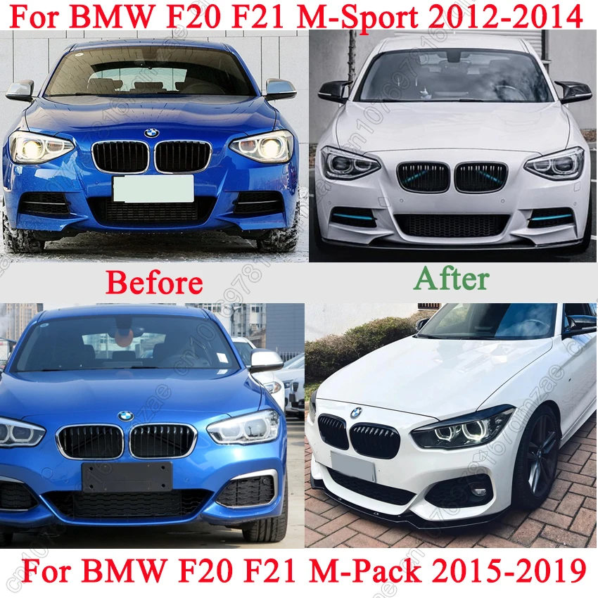 Диффузор переднего бампера для BMW F20 F21 116i 118i 120i 118d 120d M135i M140i 2011-2019 спойлер сплиттер