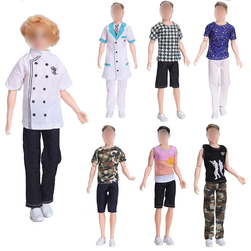 

New Fashion Cheap 14 item/set Clothes For Ken Outfit Formal Wear For Doll Beachwear 30cm Lover Party Gift for Girls Freeshipping