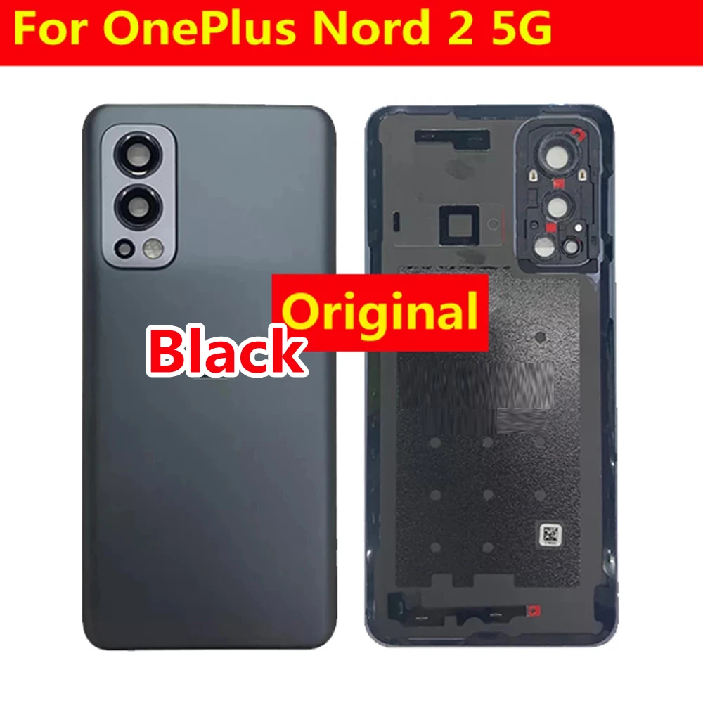 

Original LTPro Back Battery Cover For OnePlus Nord 2 5G Nord2 Housing Door Rear Case Lid DN2101 DN2103 with Camera Glass Lens