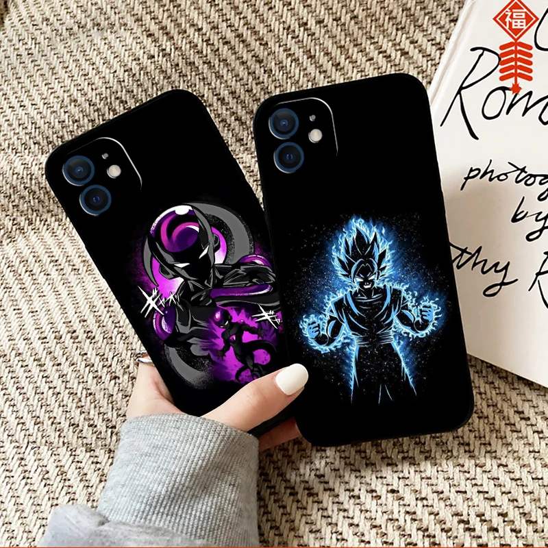 

Cartoon Pokémon Phone Case For Funda iPhone 13 12 11 Pro Max Mini X XR XS Max SE 2020 6 6s 7 8 Plus Coque Black Liquid Silicon