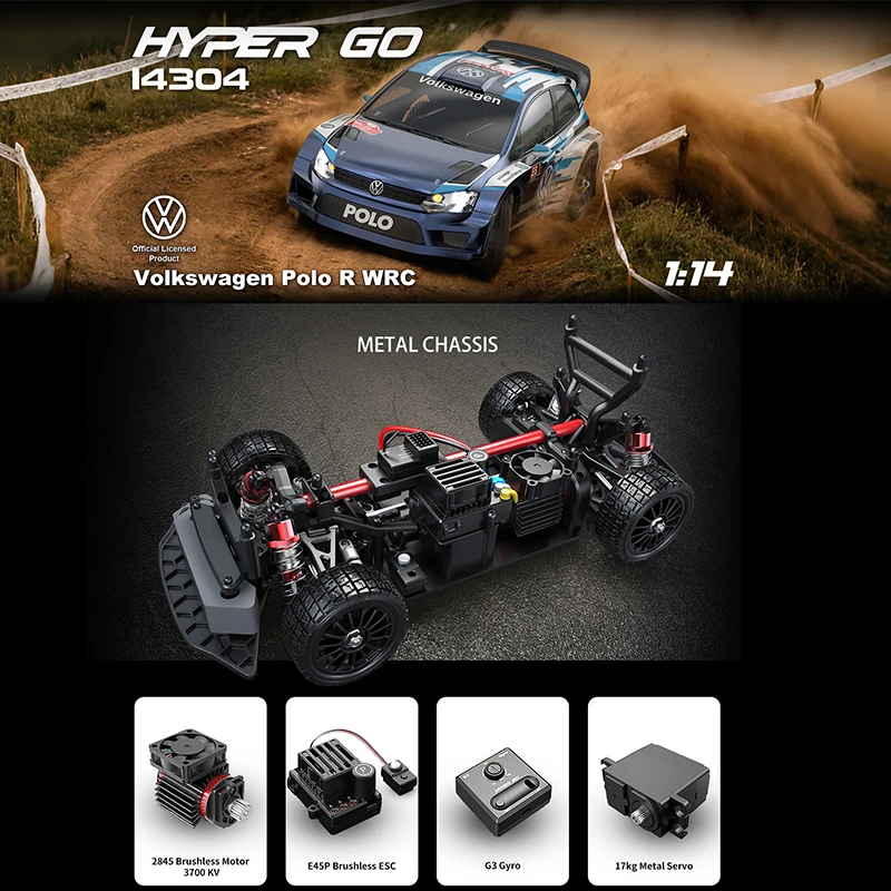 Фото Радиоуправляемая машинка MJX HYPER GO 1:14 MJX14303 14304, бесщеточная, высокоскоростная, полноприводная, внедорожная, для дрифта, 2.4G, игрушка на пульте управления для мальчиков в подарок №3