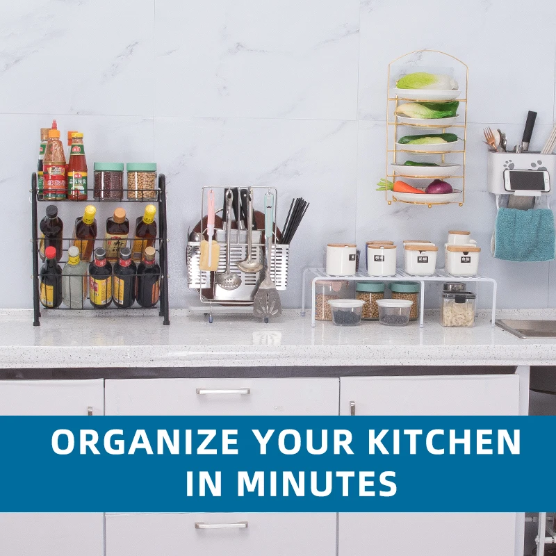 Kitchen Storage Rack Seasoning Storage Shelf  Seasoning Storage Rack spice rack organizer spice jars set with rack