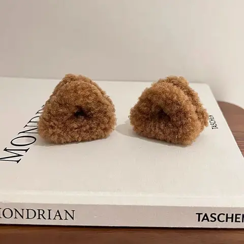 Коралловый флис зажимы для волос в форме кошачьих ушей 2 шт.