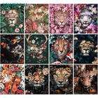 SDOYUNO масляная краска по номерам олень 60x75 см DIY Краска по номерам для взрослых животных Безрамная Краска на холсте уникальный подарок