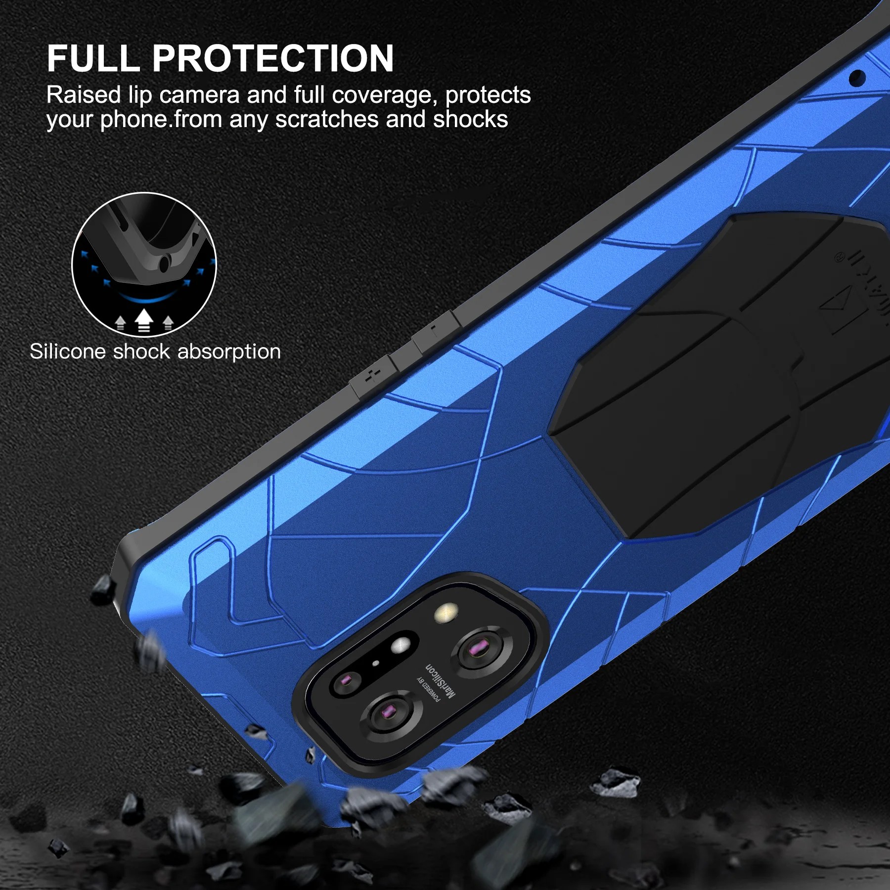 Outdoor Sports Case For Oppo Find X5 X3 Metal Heavy Duty Protection Cover Shockproof Dropproof Phone Cases For Find X5 X3 Pro