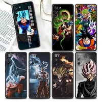 anime dragonball z son goku phone case for samsung galaxy s20 s21 fe s10 s9 s8 s22 plus ultra 5g s10e case black tpu soft cover