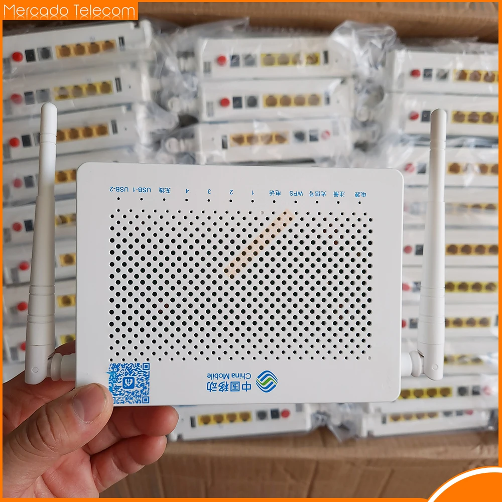 

8pcs Lot F673AV9 Dual band 4GE +1tel+2usb 5G WIFI ONU Gpon Fiber modem FTTH F673av9a Second hand ONT English Firmware Terminal