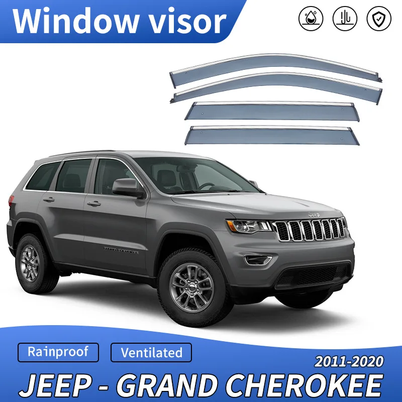 

For GRAND CHEROKEE WK2 Window visor Weather Shield Side Window Deflector Car windshield weather shield Car accessories