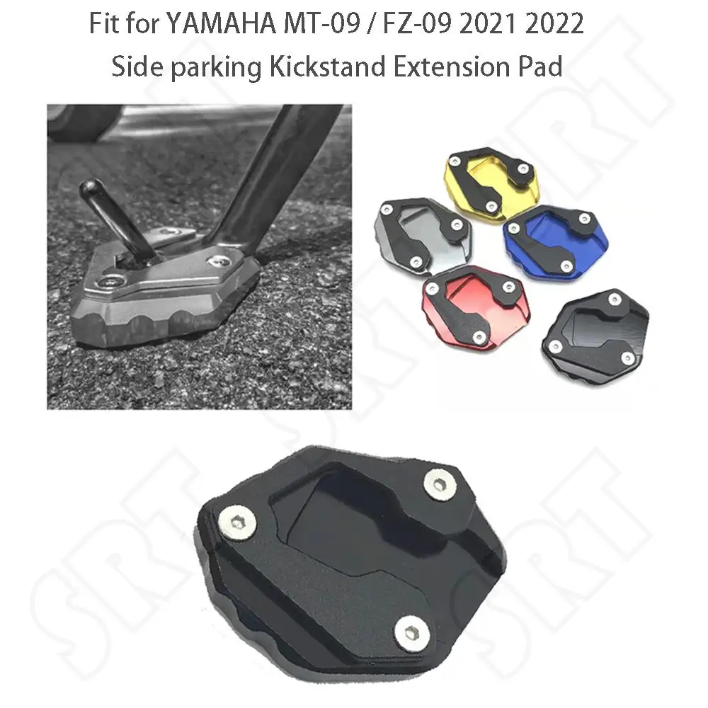 Fits for Yamaha MT 09 FZ09 MT-09 SP FZ-09 2021 2022 Motorcycle Accessories Side Parking Kickstand Support Plate Extension Pad