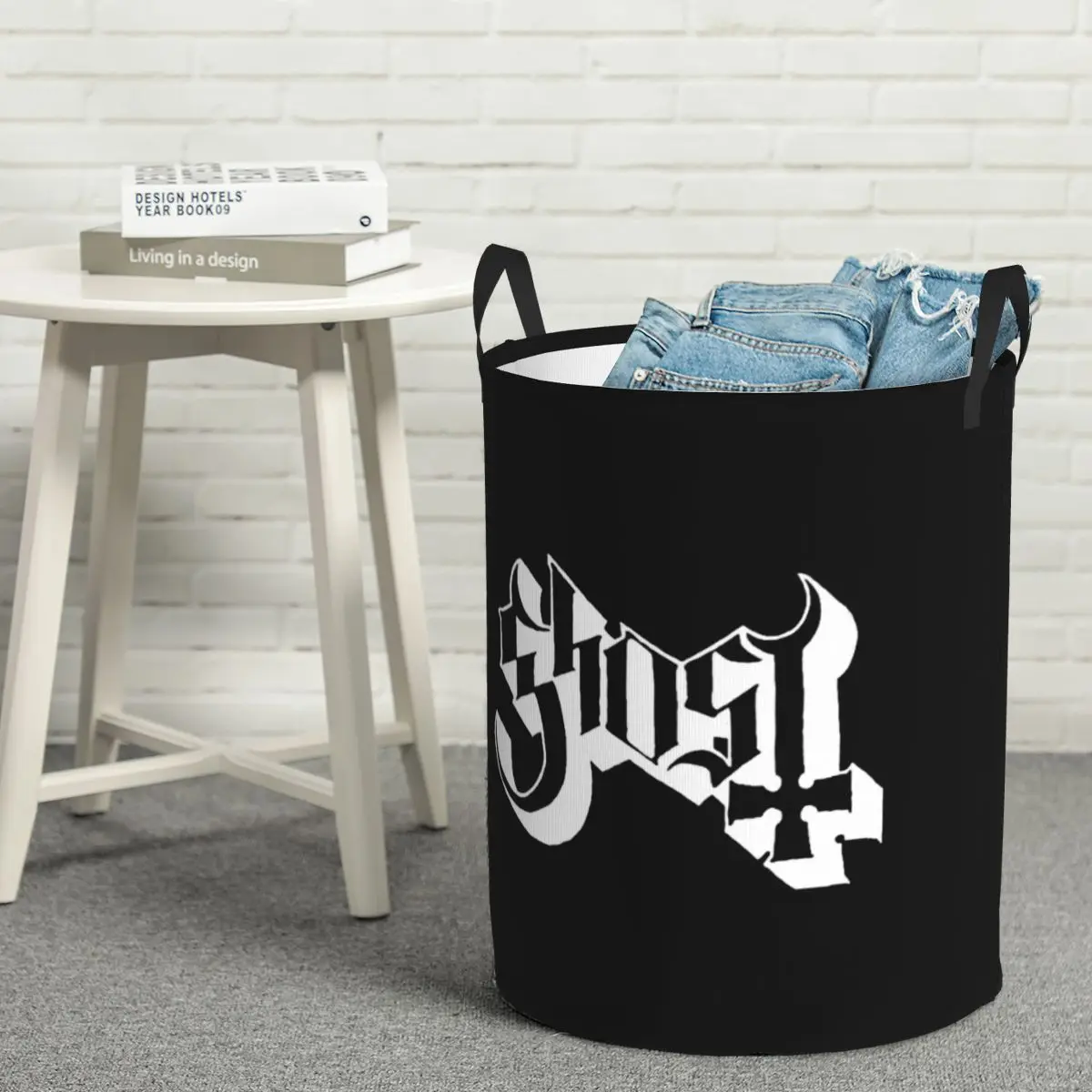 Фото Rock Band Ghost BC Складные корзины для белья Брядная одежда Игрушки Корзина для хранения мелочей Большая водонепроницаемая коробка для дома и детей №5