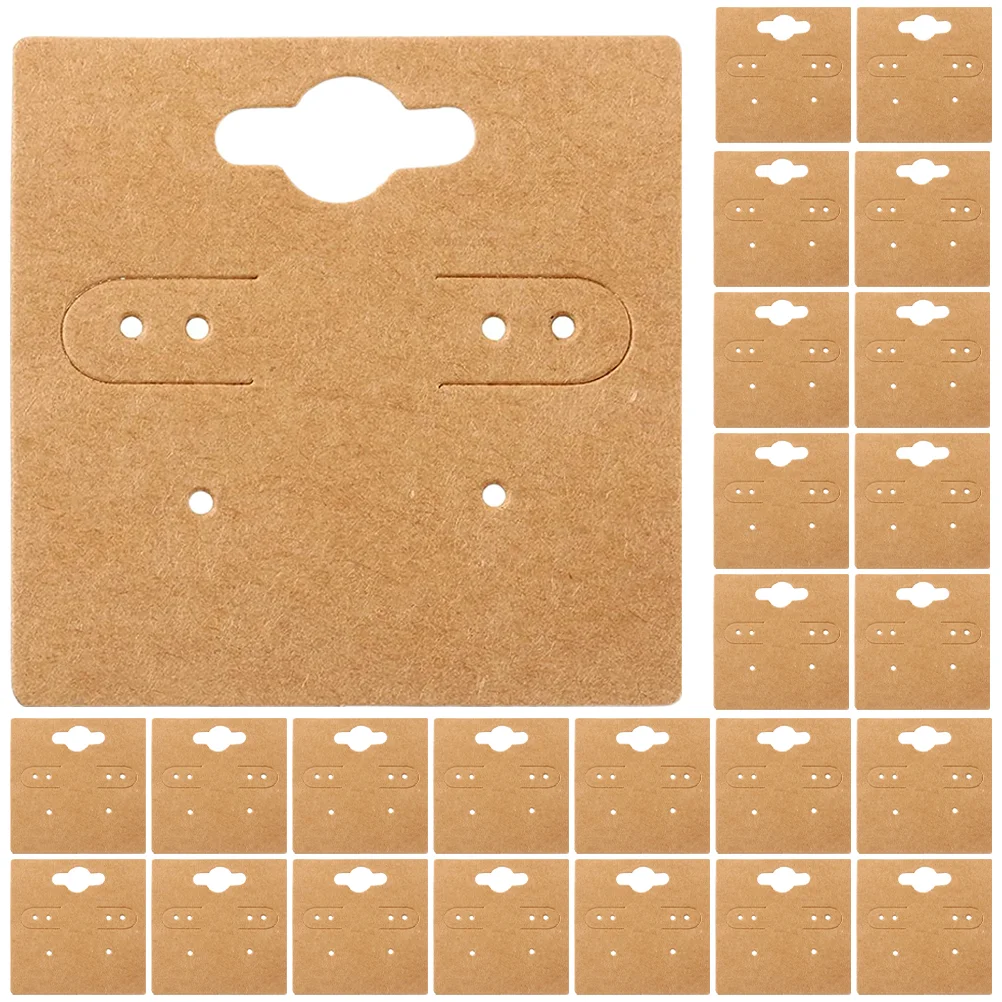

Cards Earring Jewelry Necklace Holder Card Selling Packaging Paper Display Kraft Stud Hanging Packing Earrings Blank Tags Ear