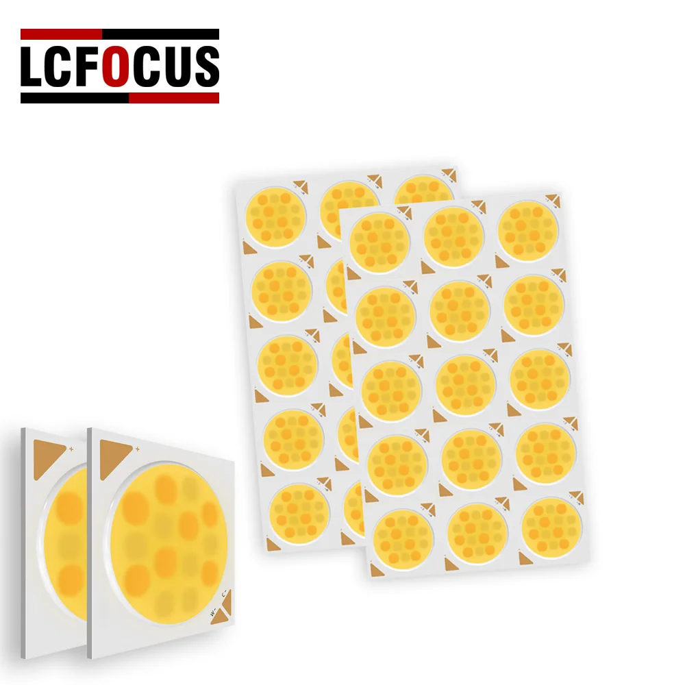 

COB Chip High Color Rendering Ra 90 14W Dual-Color 7+7W Warm And Cold White 2700K 6000K Dual-Color 1313 1414 DIY LED Bbulb Track