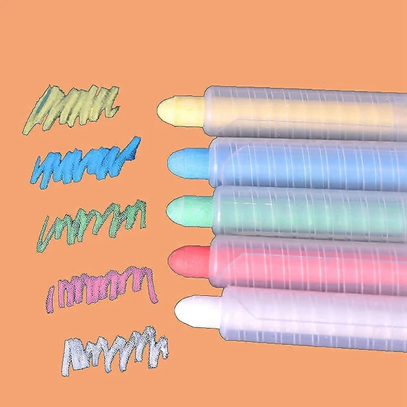 Прозрачный пластиковый держатель для мела 5 шт. подходит школы офиса детей легко