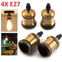 e27 lamp holder vintage edison bulb base e26 screw bulb base 110v 220v aluminum light socket retro pendant fittings lamp holder