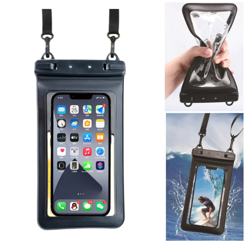 Waterproof Dry Bag for 7 inch phone Swimming Pack Beach Water Floating Sack Sport Canoe Kayaking Rafting Boating River Trekking