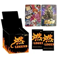hot anime fire legend collection cards ptr pr rare card child kids birthday gift game cards table toys for family christmas