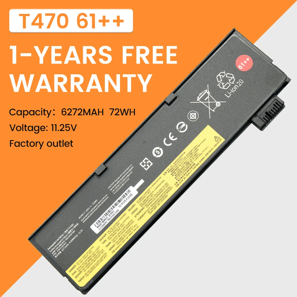 01AV427 01AV423 61 ++ аккумулятор совместимый с Lenovo Thinkpad T470 T480 P51S T570 T580 A485 A475 Series 01AV425 01AV422