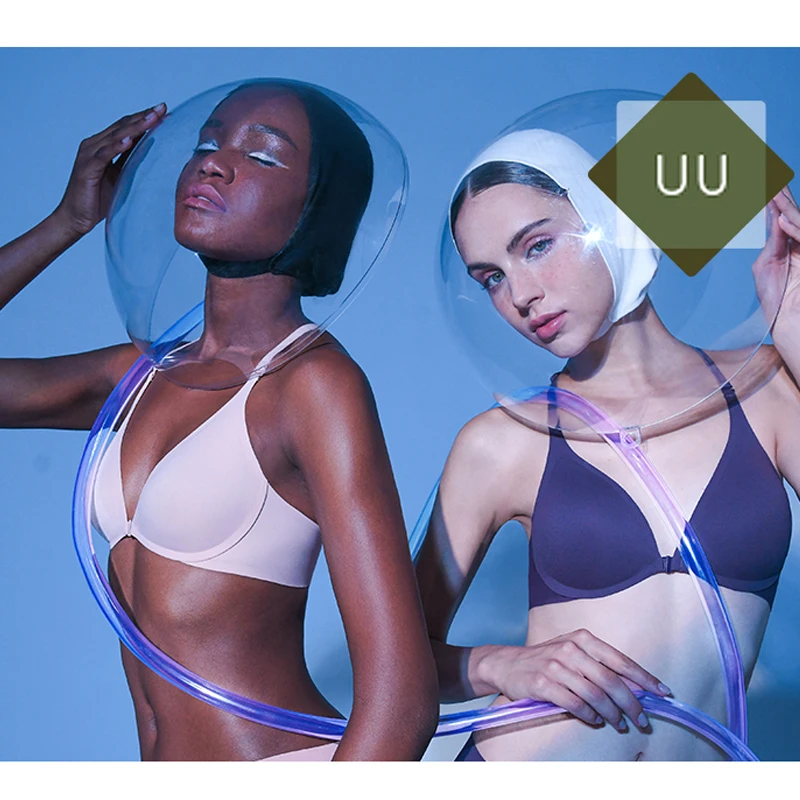 Sujiin Sexy Front Closure Bras Wireeless Seamless Bralette for Women Underwear Y-line Straps Plunge Padded Push Up Bra Female Bh