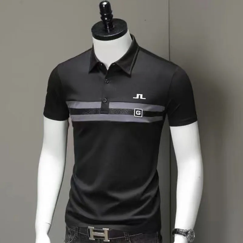 Embroidery Golf Shirts FOR Men Golf Wear Summer Men's Golf T-shirt Comfortable Breathable Men's Tops Short Sleeves Golf Clothing