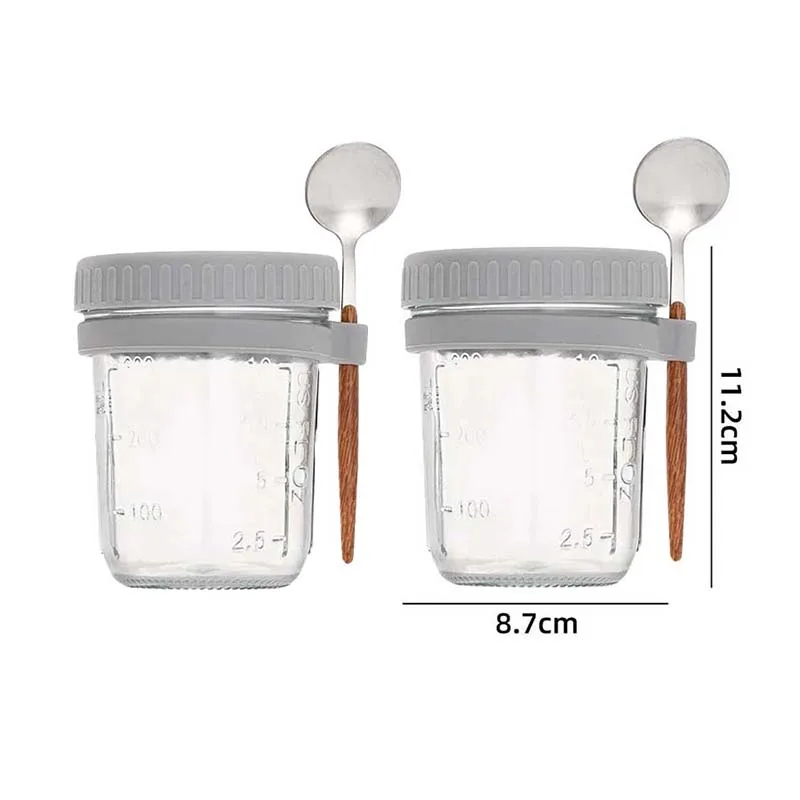 

Стеклянная банка для овсянки 300 мл