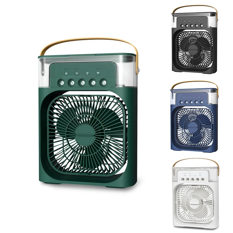 

Вентилятор для кондиционера, USB-вентилятор для водяного тумана, 7 цветов, стандартный увлажняющий Настольный вентилятор, портативный вентил...