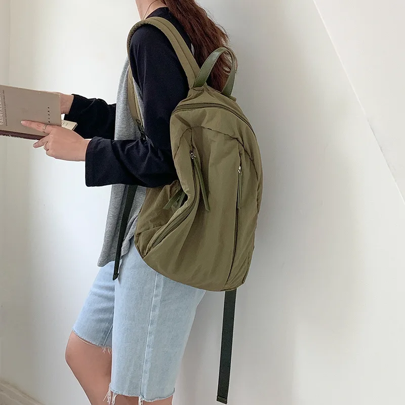 

Модные нейлоновые рюкзаки в Корейском стиле, повседневные школьные ранцы для студентов колледжа, вместительные женские дорожные рюкзаки для девочек-подростков