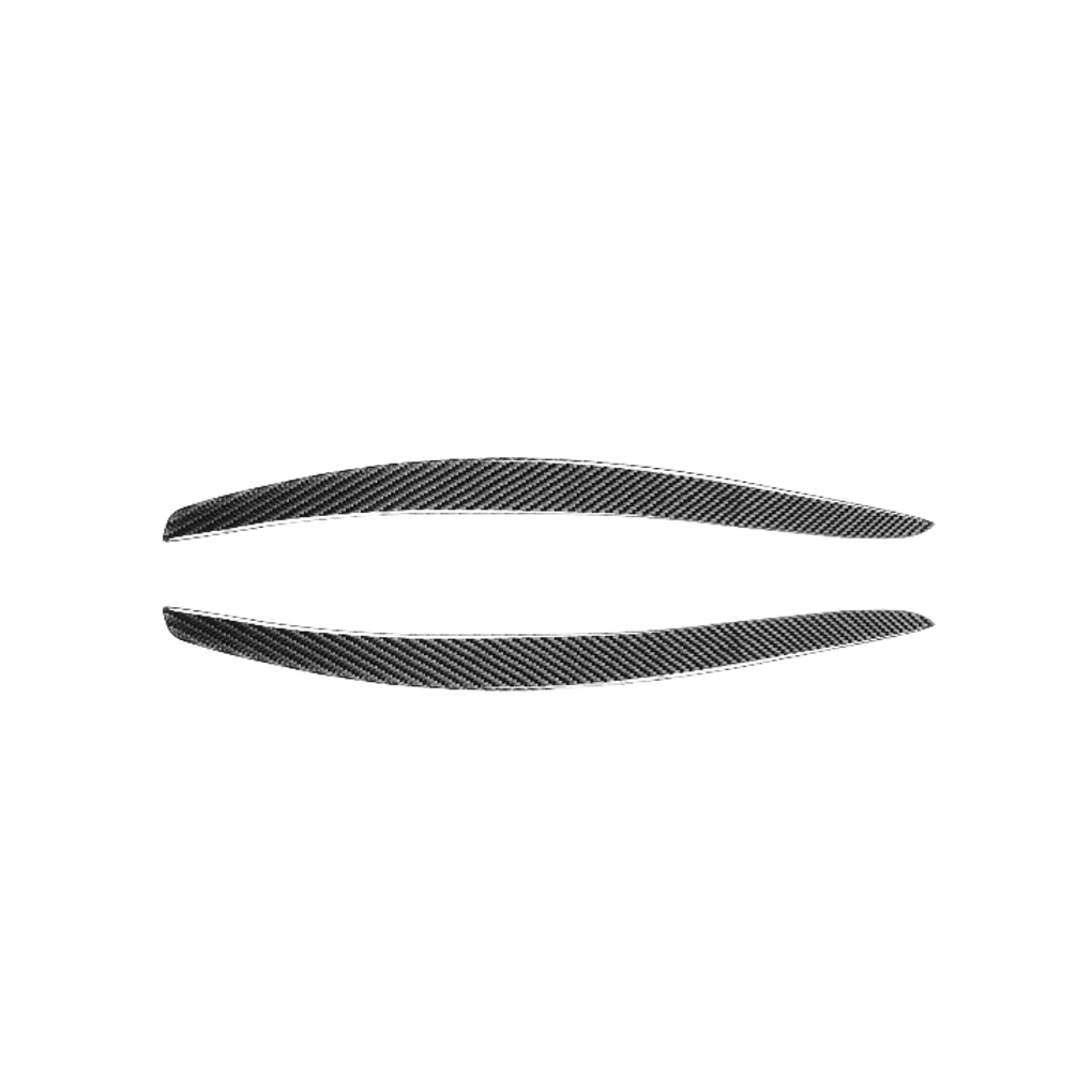 

2 шт. наклейки из углеродного волокна отделка накладка фары аксессуары Стайлинг лампа брови Запчасти Замена для E92E93