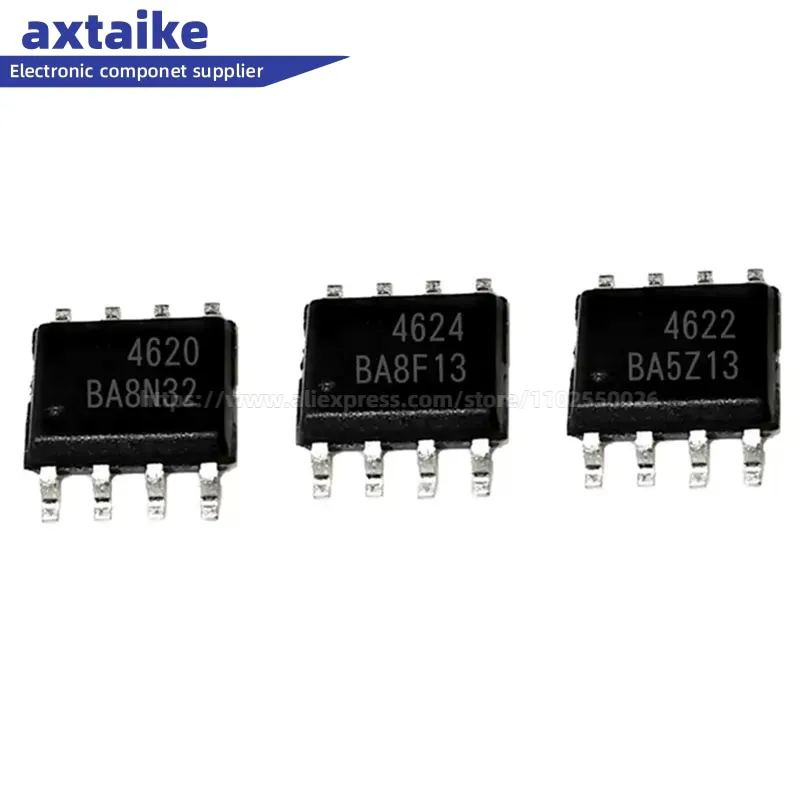 

10PCS AO4615 AO4617 AO4618 AO4619 AO4620 AO4621 AO4622 AO4624 AO4625 AO4882 SOP-8 P and N-Channel MOSFET SMD IC