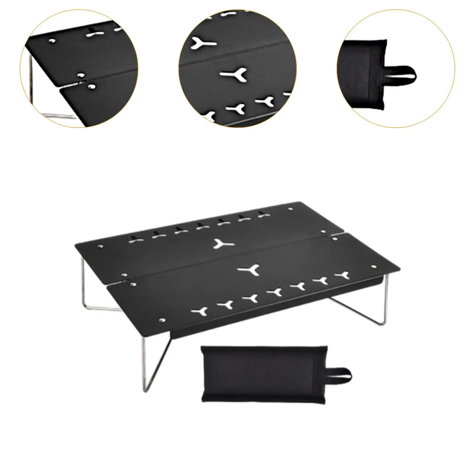 Складной стол для кемпинга с сумкой переноски уличный пеших прогулок патио