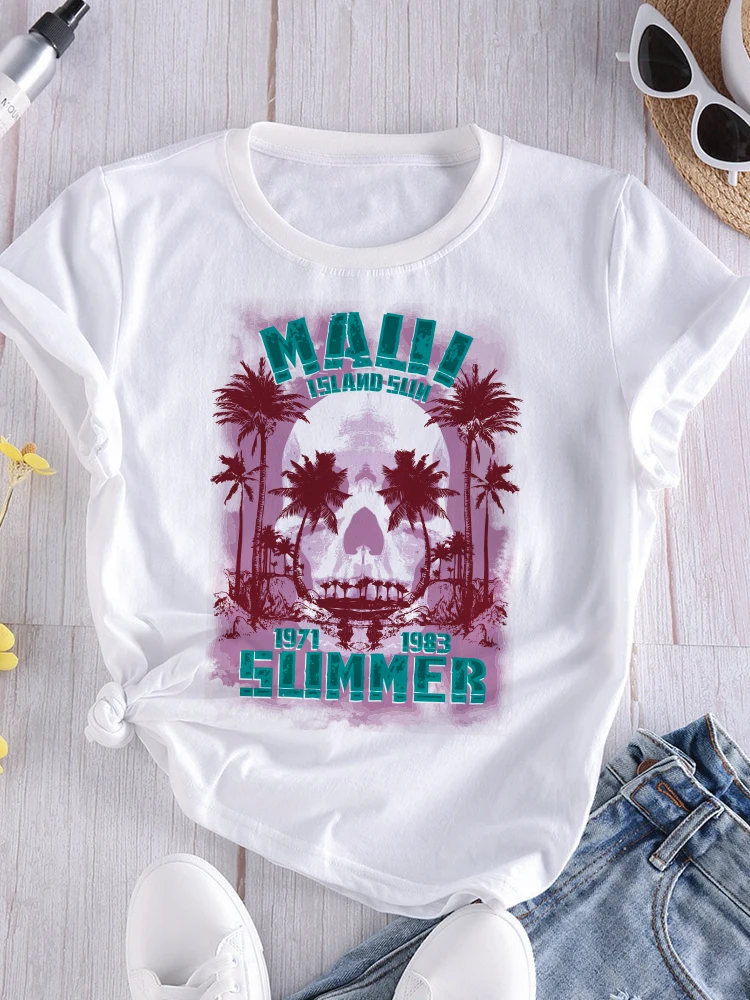 Купи Summer Skull 3D Print Funny T Shirt For Women O-Neck Short Sleeve Clothes Oversized T-shirts Tops Tshirt Clothing Casual Tee за 187 рублей в магазине AliExpress