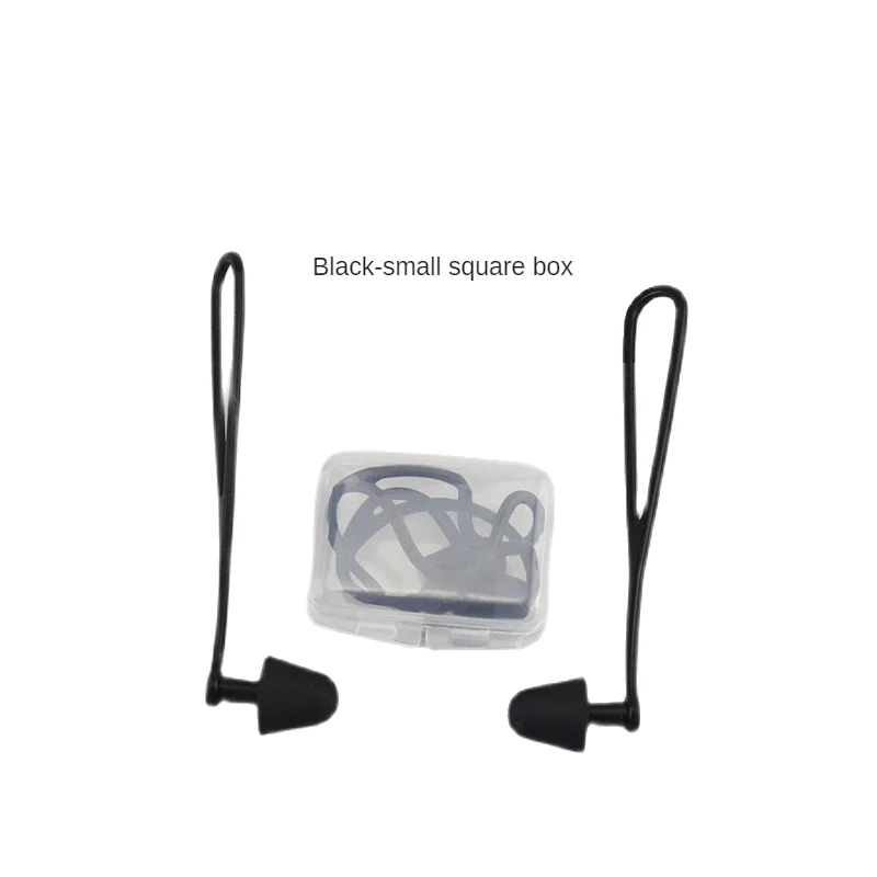 

Silicone Lanyard Earplugs Anti-loss Waterproof Anti-noise Bundle Swimming Glasses Matching Earplugs Swim Protection Equipment