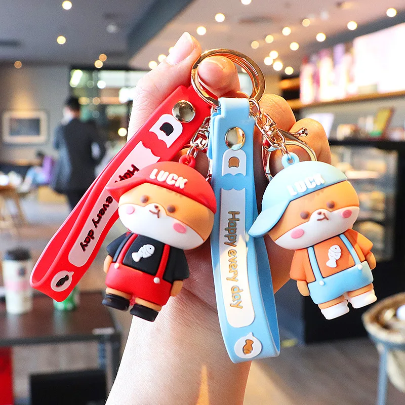 

Creative Lucky Cute Cartoon Bag Car Key Ring Chain Accessories Cute Pendant Keychain Gift Bags Gift Him and Her Gift Key Case