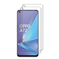 for oppo a72 explosion proof 2 5d 0 26mm tempered glass screen protectors protective guard film hd clear