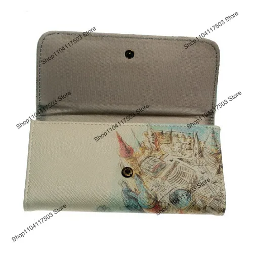 Женский кошелек-клатч с держателем для карт