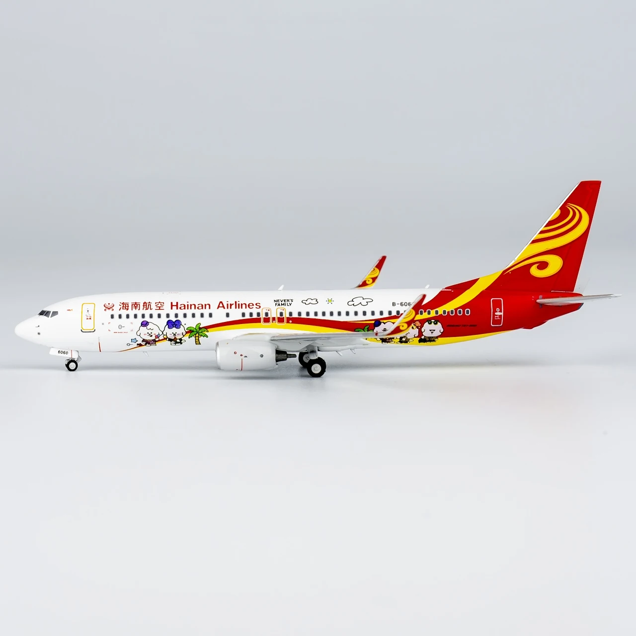 58193 Коллекционный самолет из сплава в подарок модель NG 1:400 Hainan Airlines Boeing B737-800 литой
