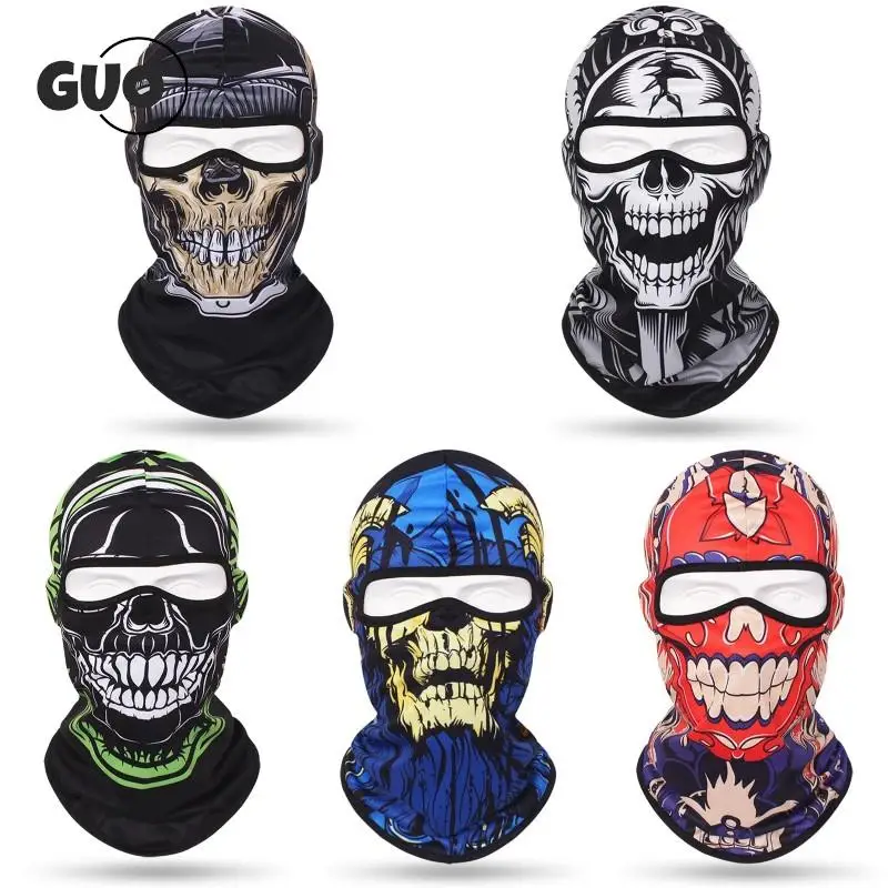 

Маска на все лицо для сноуборда, лыжная маска с черепом, маска для лица, головной убор, велосипедная Балаклава, Шейная теплая мотоциклетная Мужская бандана, шарф для бега