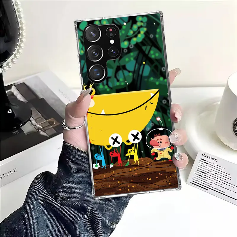 Мягкий чехол для телефона Game P-PikminS 4 для Samsung Galaxy S26 S25 Edge S24 FE S23 S22 Ultra S21 Plus S20 + Art Fundas Back Cover Galax (art.: 3920db2bc5315) - 3920db2bc5315